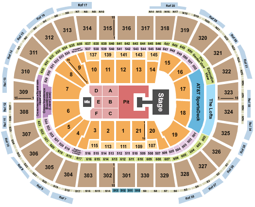 TD Garden Demi Lovato Seating Chart